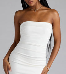 Chic Look Strapless Bodycon Mini Dress