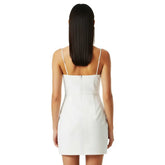 Iris Appliqué Mini Dress - White