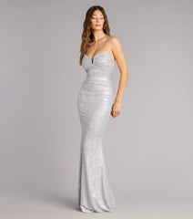 Tonya Glitter Mermaid Formal Dress