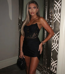 Emilia Corset Lace-Up Mini Dress