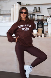 Winning Team Oversized Hoodie Chocolate