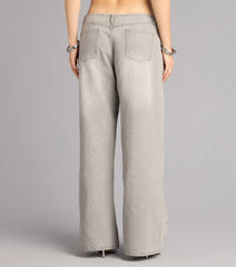 Off Duty Edge Studded Grommet Low-Rise Denim Jeans